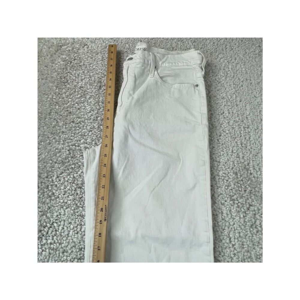 J. Crew Slim Wide Leg Jean White Raw Hem Womens 31 - Picture 9 of 11